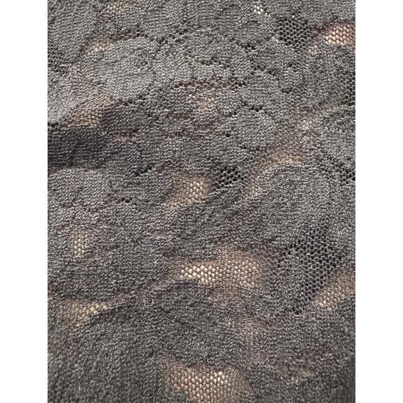 Vintage Ann Taylor Cami Bodysuit Size Large 90s Black Lace Coquette Romantic - Picture 7 of 8